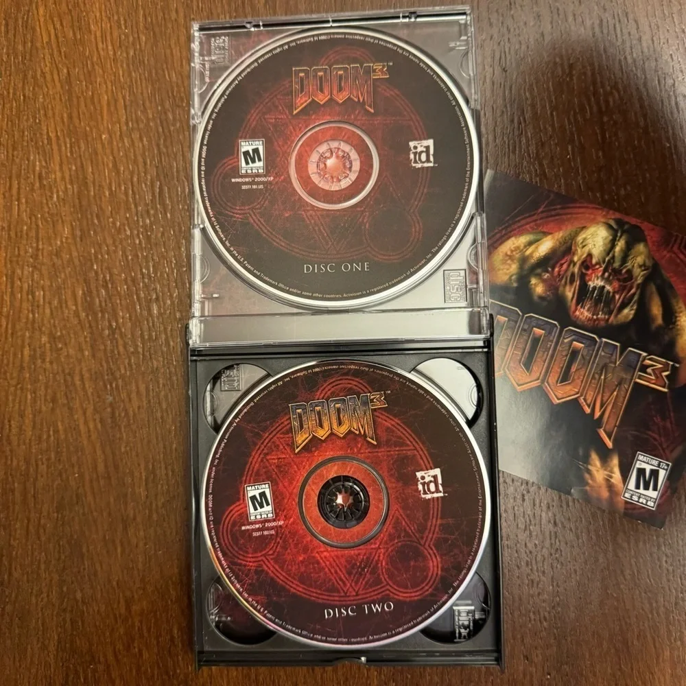 Doom 3 PC 2004 CD ROM Windows Game. In box with booklets